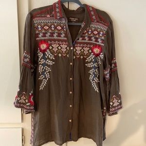 Johnny Was Linen Blouse